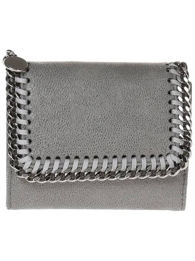 Falabella small flap halfwallet light gray - STELLA MCCARTNEY - BALAAN 1