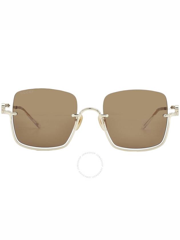 Eyewear Logo Sunglasses Brown - GUCCI - BALAAN 2