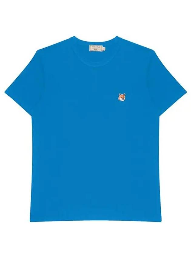 Fox Head Patch Classic Short Sleeve T-Shirt Enamel Blue - MAISON KITSUNE - BALAAN 6