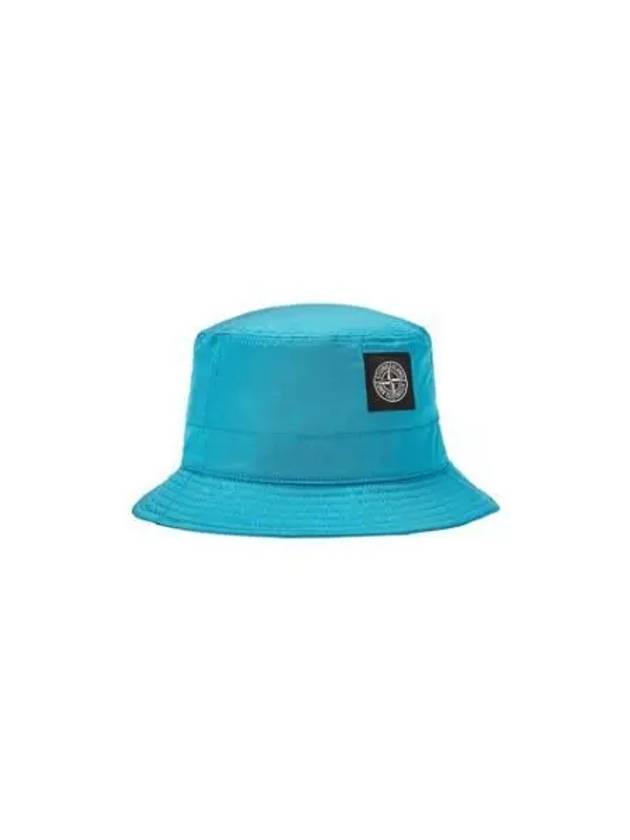 Logo Patch Nylon Metal Bucket Hat Blue - STONE ISLAND - BALAAN 2