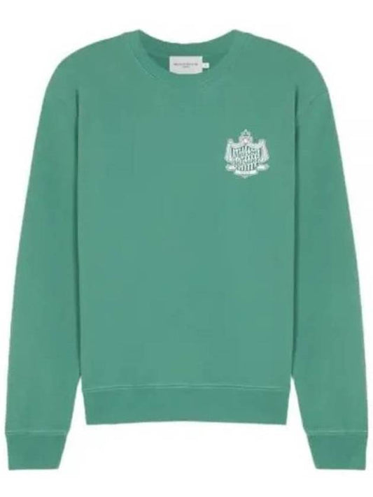 Logo Comfort Sweatshirt Green - MAISON KITSUNE - BALAAN 1