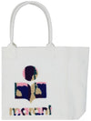 Yenky Logo Tote Bag Ecru - ISABEL MARANT - BALAAN 4