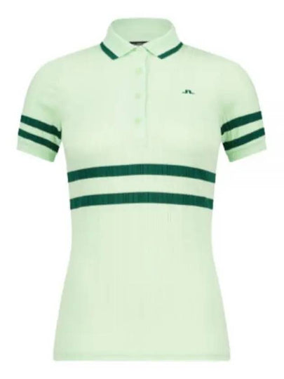 Women's Moira Polo Shirt Patina Green - J.LINDEBERG - BALAAN 2