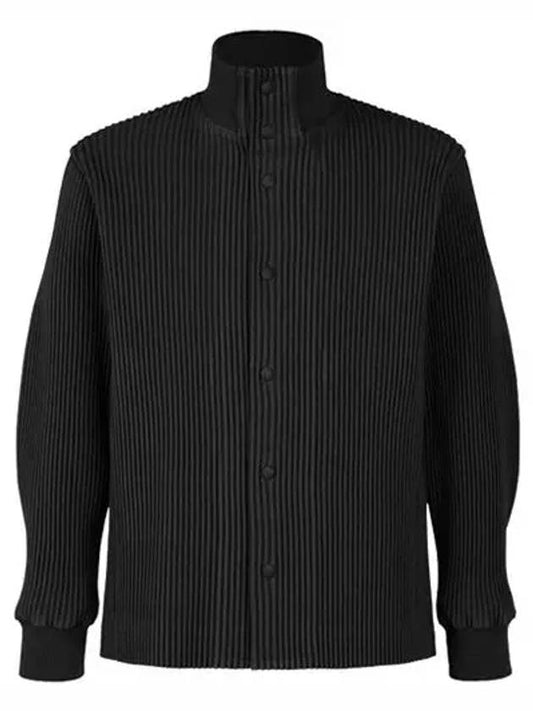 ISSEY MIYAKE Kersey Funnel Neck Pleated Jacket HP38FC308 HP38 FC308 44 - ISSEY MIYAKE - BALAAN