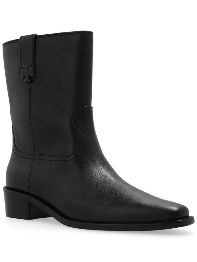 Tory Burch Leather Ankle Boots, Women's, Black - TORY BURCH - BALAAN 4