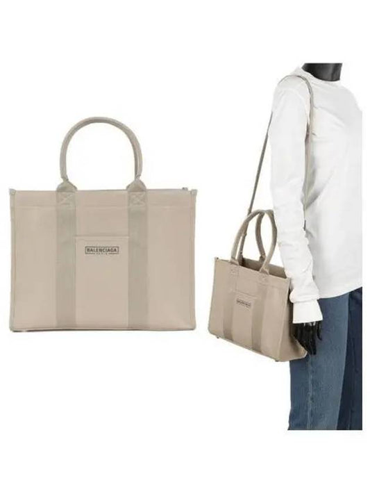 Hardware Small Cross Tote Bag Beige - BALENCIAGA - BALAAN 2