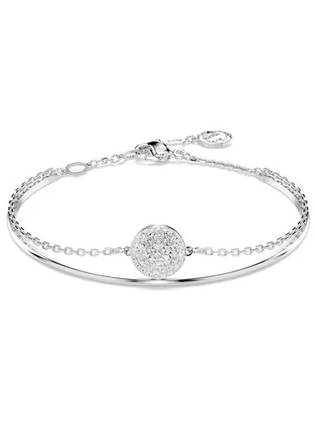 Meteora Rhodium Plated Bracelet White Silver - SWAROVSKI - BALAAN 2