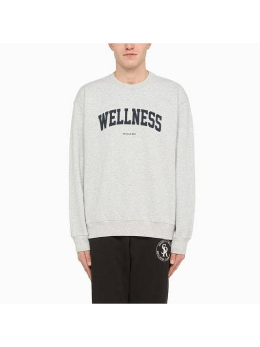 Wellness Logo Printing Cotton Sweatshirt White - SPORTY & RICH - BALAAN 1