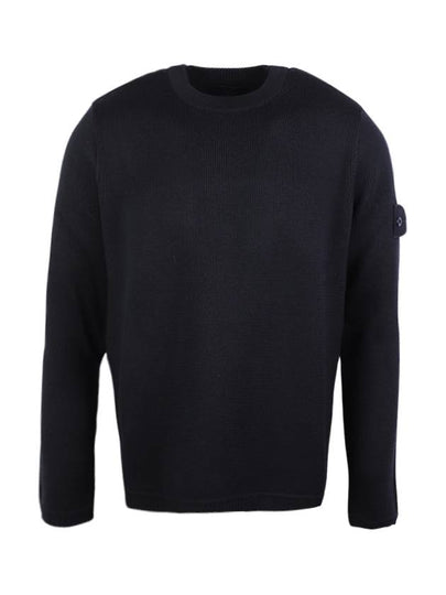 Shadow Project Wappen Patch Knit Top Navy - STONE ISLAND - BALAAN 2