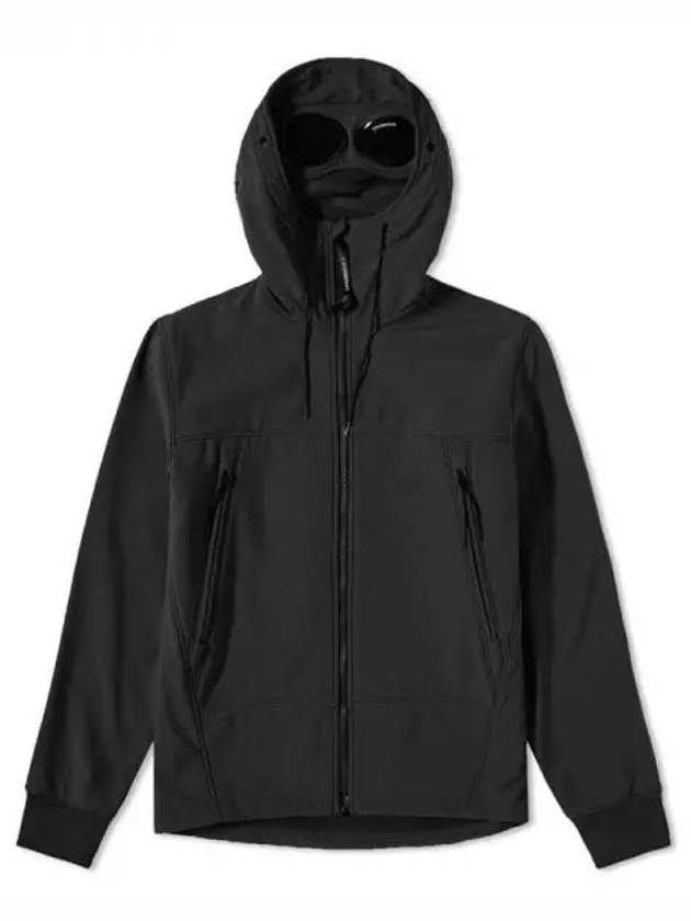 Men's Shell R Goggles Hooded Jacket Black - CP COMPANY - BALAAN 2