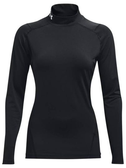 UA Heart Gear Compression Mock Long Sleeve T-Shirt Black - UNDER ARMOUR - BALAAN 2