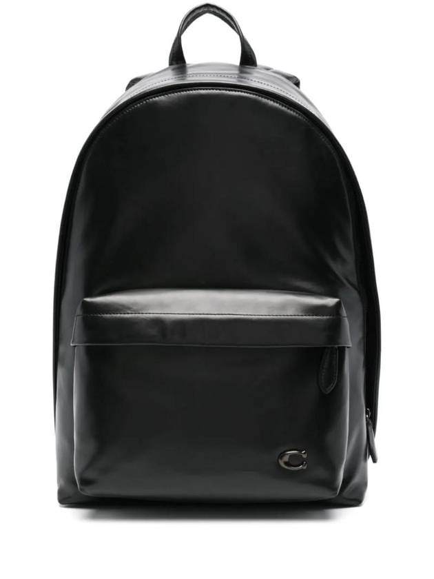 Hall Leather Backpack Black - COACH - BALAAN 1