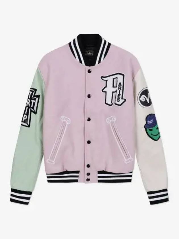 Varsity Jacket Pink STAR70200PNK - ARIES - BALAAN 1