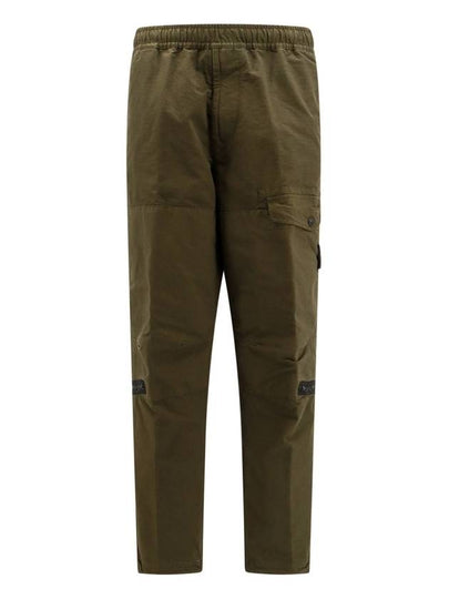 Wappen Logo Cotton Cargo Pants Olive Green - STONE ISLAND - BALAAN 2