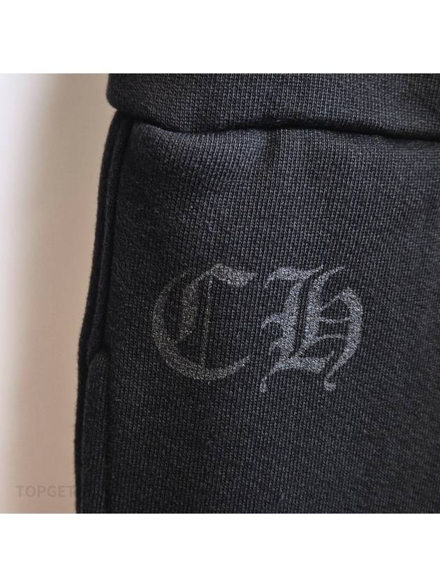 Scroll Logo Spellout Sweatpants Black - CHROME HEARTS - BALAAN 8