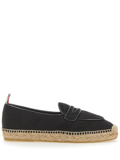 Grosgrain Varsity Penny Loafers Espadrilles Black - THOM BROWNE - BALAAN 2