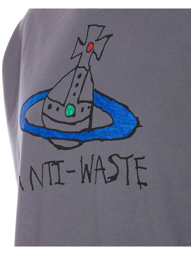 Anti Waste Short Sleeve T-Shirt Grey - VIVIENNE WESTWOOD - BALAAN 4