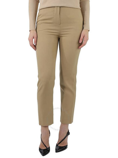 Women's Wool Straight Pants Beige - BURBERRY - BALAAN 2