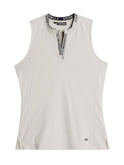 Leya Logo Tape Sleeveless White - J.LINDEBERG - BALAAN 2