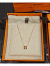 Mini PopAche Necklace New Gold Pendant Rose Gold Chain Necklace H147992F - HERMES - BALAAN 4