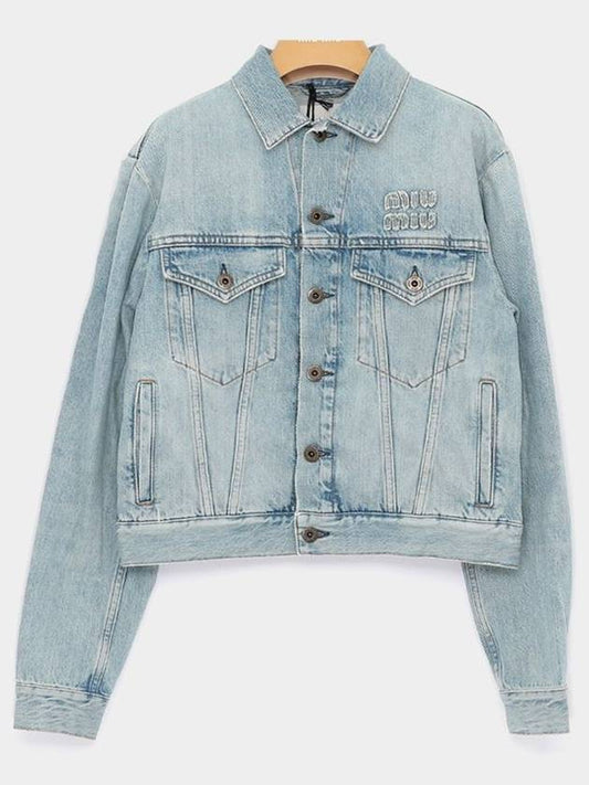 GWB210 14QU F0013 Denim Jacket - MIU MIU - BALAAN 2