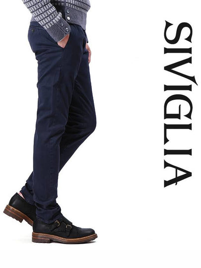 Men s Chino Straight Pants Navy - SIVIGLIA - BALAAN 2