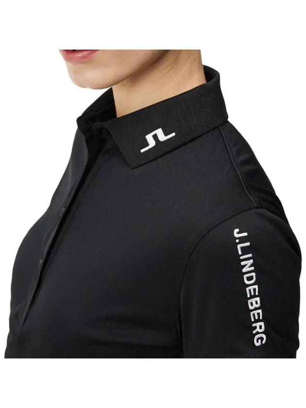 Women's Tour Tech Golf Polo Black - J.LINDEBERG - BALAAN 5