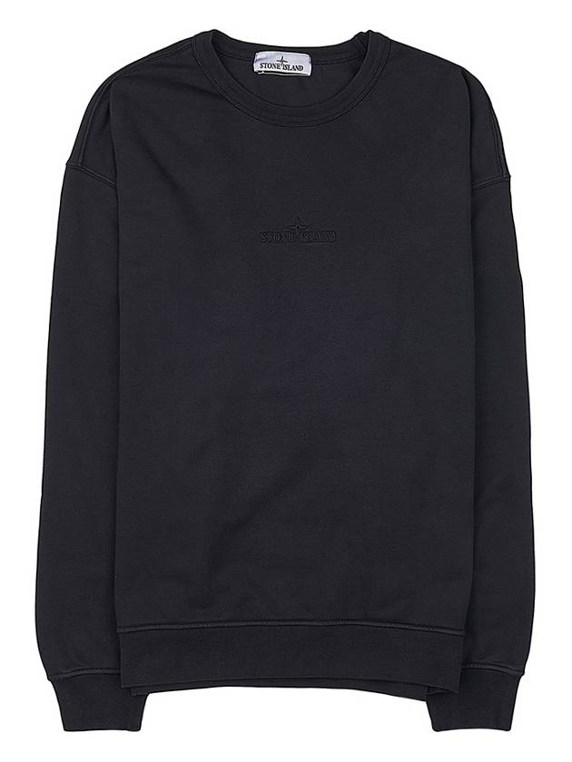 Embroidered Logo Sweatshirt Black - STONE ISLAND - BALAAN 10