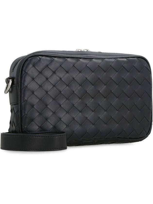 Intrecciato Camera Small Cross Bag Black - BOTTEGA VENETA - BALAAN 4