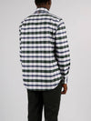 Oxford Tartan Check Cotton Long Sleeve Shirt - THOM BROWNE - BALAAN 5