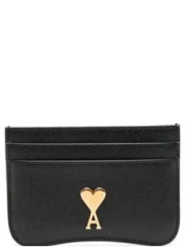 ADC Heart Stud Card Holder Black USL104AL00360015 - AMI - BALAAN 2