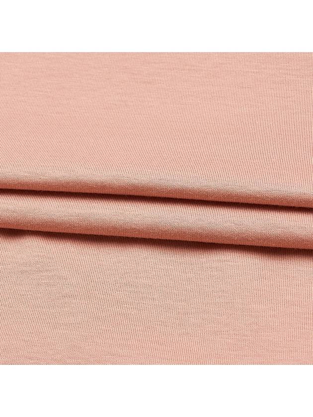 Cotton Long Sleeve T-Shirt Powder Pink - MIU MIU - BALAAN 8