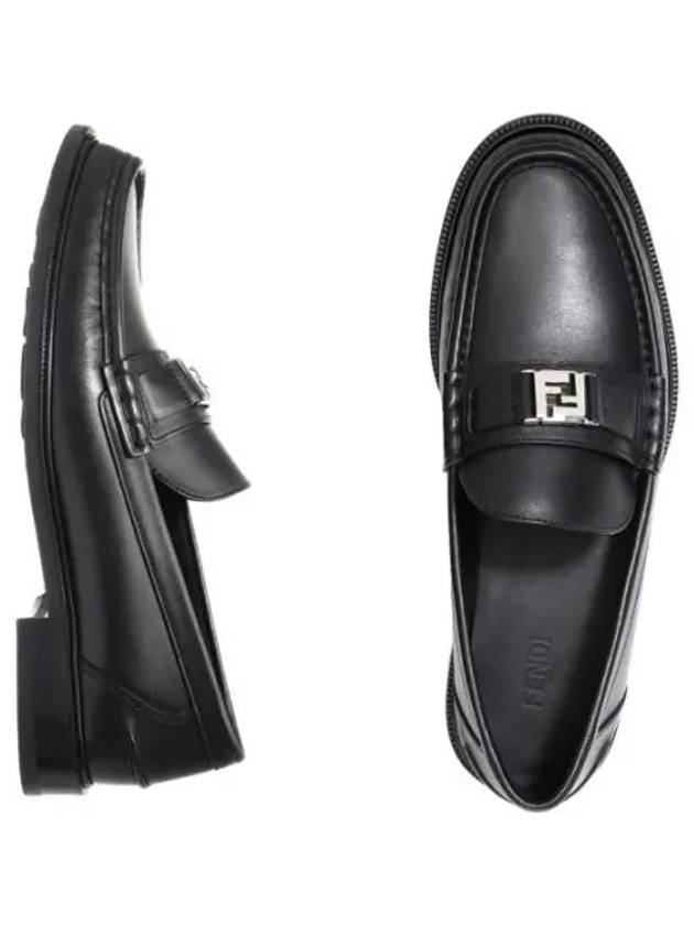 Square Leather Loafers Men - FENDI - BALAAN 1