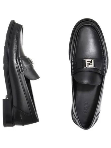 Square Leather Loafers Men - FENDI - BALAAN 1