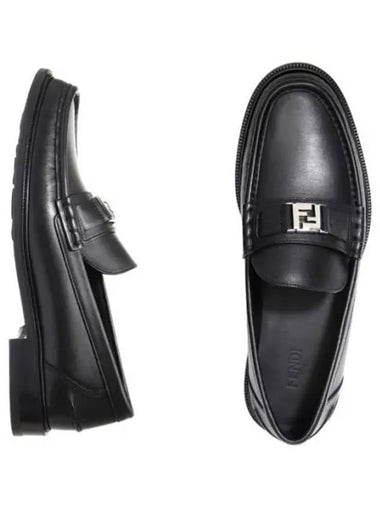 Square leather loafers - FENDI - BALAAN 1