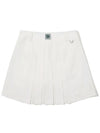 Pleated Cargo Skirt IVORY WOMAN - MALBON GOLF - BALAAN 2