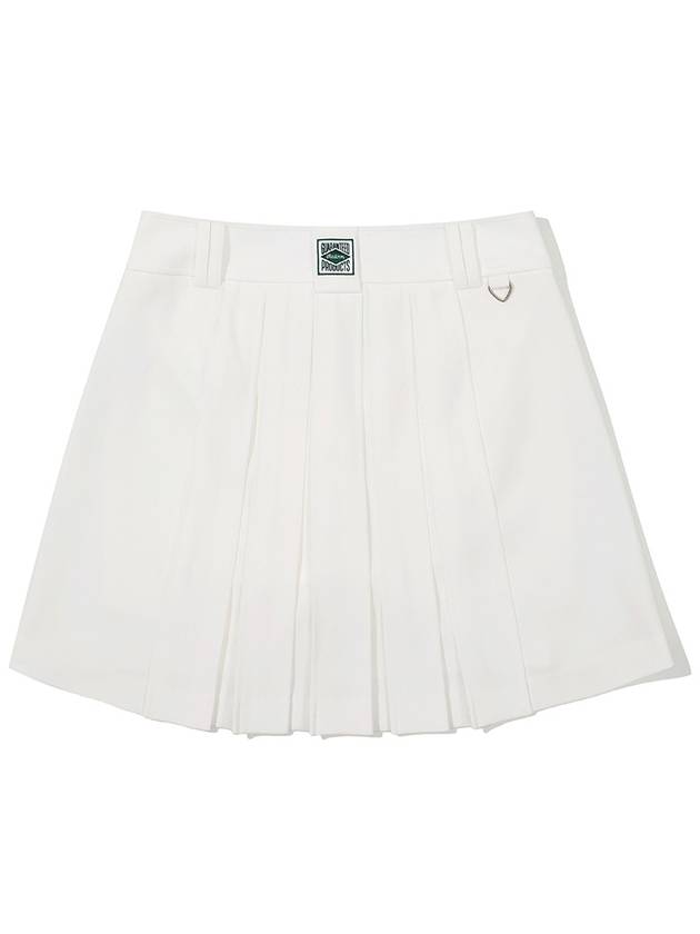 Pleated Cargo Skirt IVORY WOMAN - MALBON GOLF - BALAAN 2