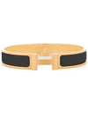 Clic HH Bracelet Gold Noir Mat - HERMES - BALAAN 2