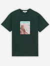 Photo Tag Classic Cotton Short Sleeve T-Shirt Dark Green - MAISON KITSUNE - BALAAN 2