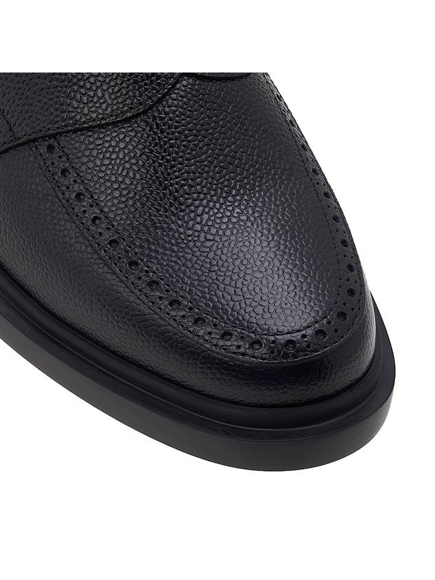 Pebble Grain Rubber Sole Penny Loafer Black - THOM BROWNE - BALAAN 10