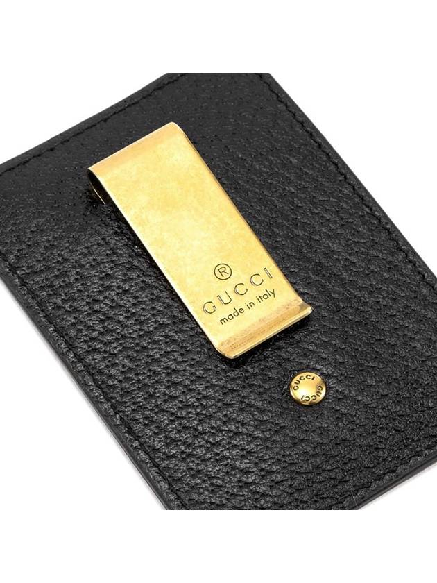 GG Marmont Leather Card Wallet Black - GUCCI - BALAAN 6