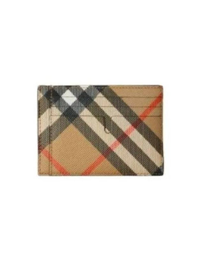 Check Card Wallet Beige - BURBERRY - BALAAN 2