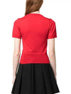 ORB Logo Short Sleeve Knit Top Red - VIVIENNE WESTWOOD - BALAAN 5