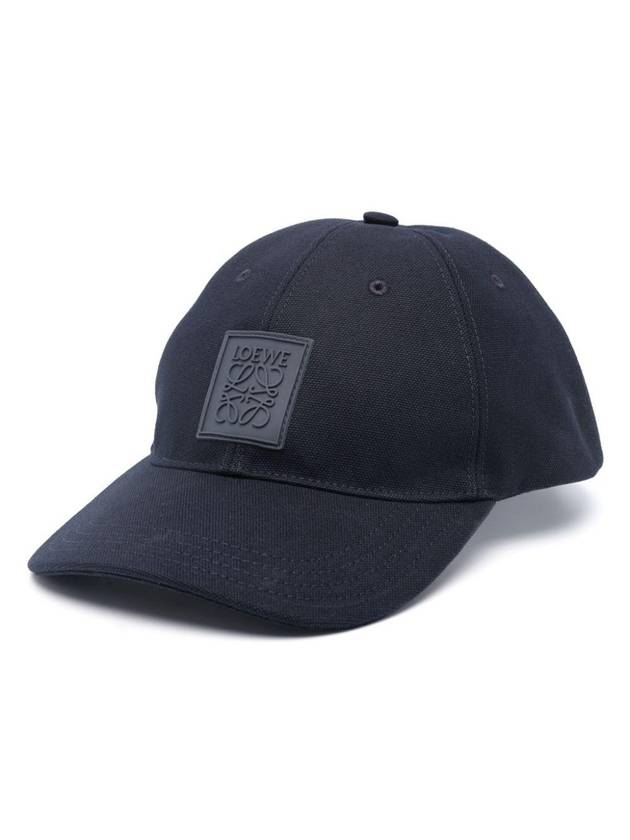 Logo Base Ball Cap Navy - LOEWE - BALAAN 1