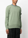 Logo Patch Knit Top Sage Green - STONE ISLAND - BALAAN 4