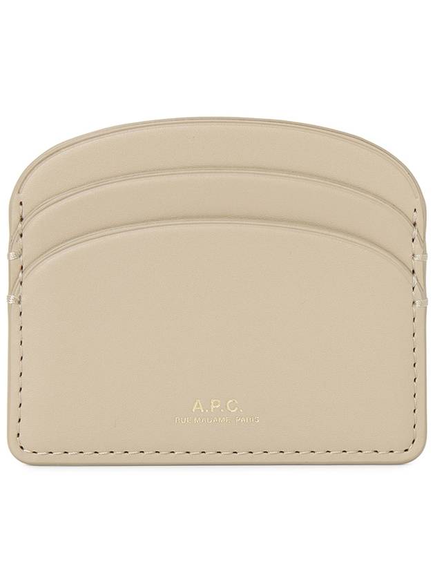 Demi Lune Card Wallet Nude Beige - A.P.C. - BALAAN 2