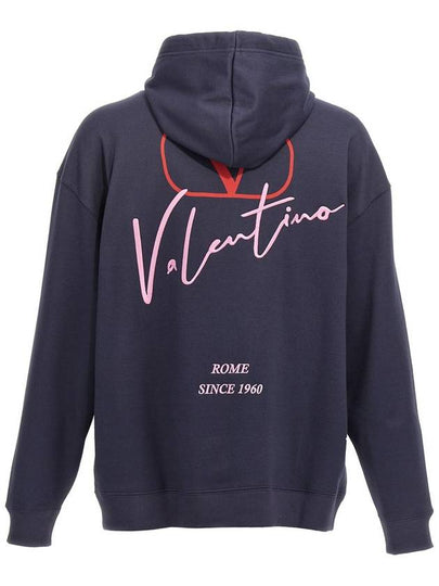 Valentino Garavani Valentino Logo Embroidery Hoodie - VALENTINO - BALAAN 2