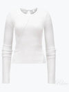 Twist Long Sleeve Long Sleeve T-Shirt White - HELMUT LANG - BALAAN 2