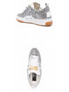 Women's Yeah Glitter Upper Leather Star Low Top Sneakers Silver - GOLDEN GOOSE - BALAAN 6