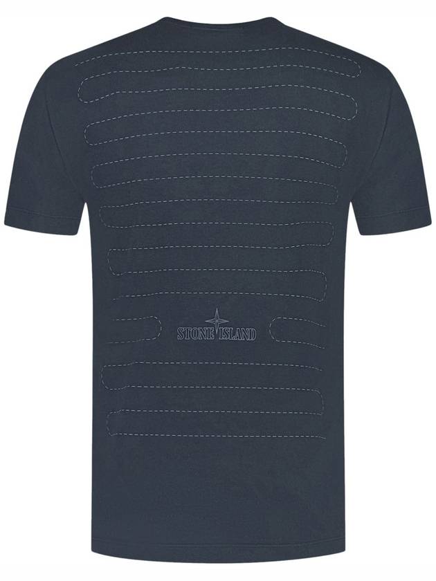 Compass Logo Short Sleeve T-Shirt Navy - STONE ISLAND - BALAAN 4